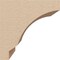 Ekena Millwork 4"W x 4"D x 4"H Wide Moab Rough Cedar Woodgrain TimberThane Corbel, Primed Tan CORUR04X04X04MOARCPR - alternate 4